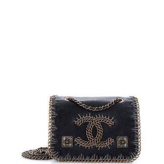 Chanel Paris-Byzance CC Flap Bag Embroidered Leather Mini