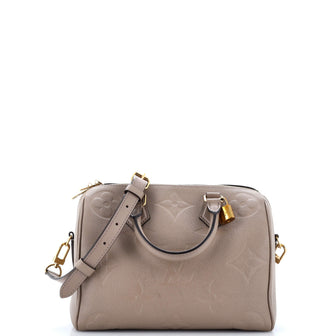 Louis Vuitton Speedy Bandouliere Bag Monogram Empreinte Giant 25