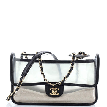 Chanel Sand By The Sea Flap Bag PVC with Lambskin Medium