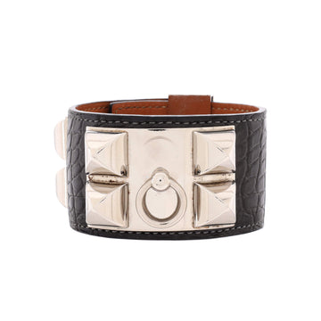 Hermes Collier de Chien Bracelet Alligator