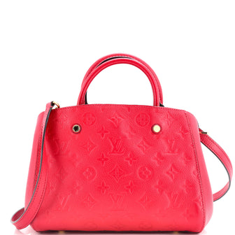 Louis Vuitton Montaigne Handbag Monogram Empreinte Leather MM
