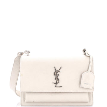 Saint Laurent Sunset Satchel Leather Medium