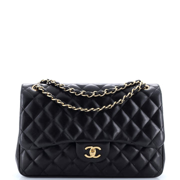 Chanel Classic Double Flap Bag Quilted Lambskin Jumbo