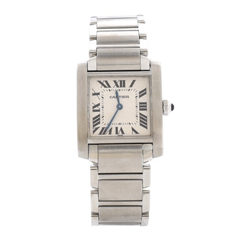 Cartier Tank Francaise Quartz Watch Stainless Steel 25
