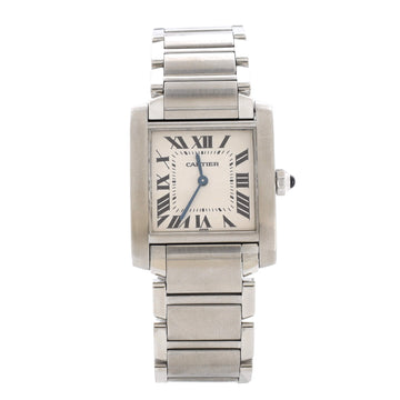 Cartier Tank Francaise Quartz Watch Stainless Steel 25