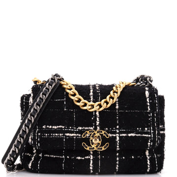 Chanel 19 Flap Bag Quilted Tweed Medium