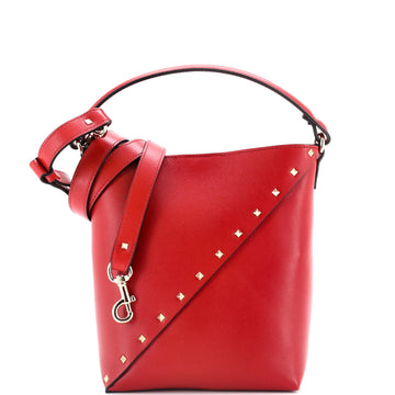 Valentino Garavani Rockstud Wispy Bucket Bag Leather Small