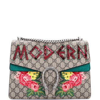 Gucci Dionysus Bag Embroidered GG Coated Canvas Medium
