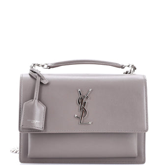 Saint Laurent Sunset Crossbody Bag Leather Medium