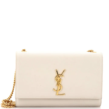 Saint Laurent Classic Monogram Crossbody Bag Grainy Leather Medium