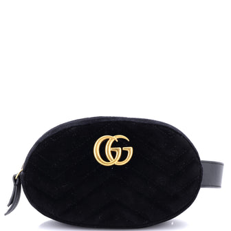 Gucci GG Marmont Belt Bag Matelasse Velvet