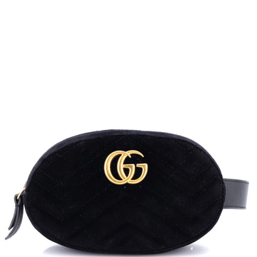 Gucci GG Marmont Belt Bag Matelasse Velvet