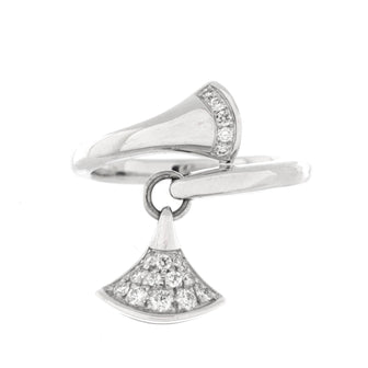 Bvlgari Divas' Dream Charm Ring 18K White Gold with Diamonds