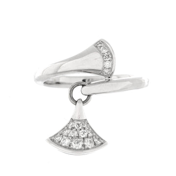 Bvlgari Divas' Dream Charm Ring 18K White Gold with Diamonds