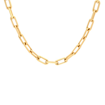 Cartier Santos de Cartier Chain Necklace 18K Yellow Gold Medium