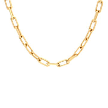 Cartier Santos de Cartier Chain Necklace 18K Yellow Gold Medium