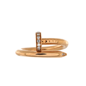 Cartier Juste un Clou Ring 18K Rose Gold and Diamonds