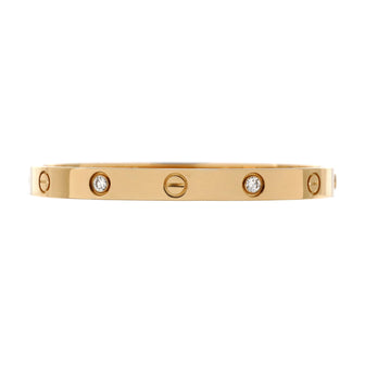 Cartier Love 4 Diamond Bracelet 18K Yellow Gold with Diamonds