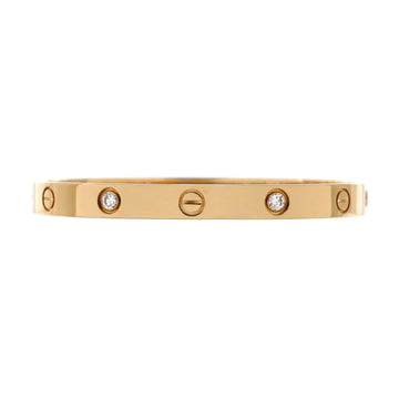 Cartier Love 4 Diamond Bracelet 18K Yellow Gold with Diamonds