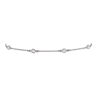 Tiffany & Co. Elsa Peretti Diamonds by the Yard 6 Stone Bracelet Platinum with Diamonds 0.30CT