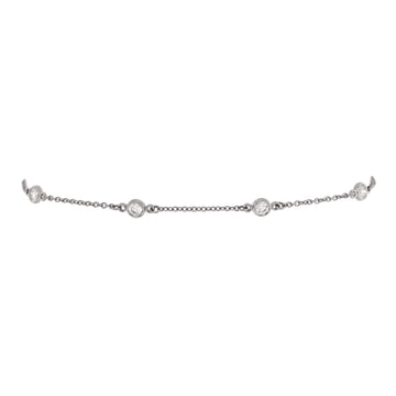 Tiffany & Co. Elsa Peretti Diamonds by the Yard 6 Stone Bracelet Platinum with Diamonds 0.30CT