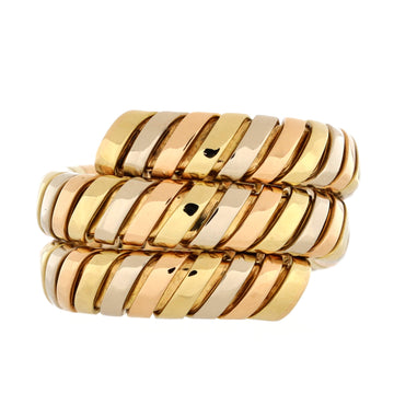 Bvlgari Tubogas Double Wrap Ring 18K Tricolor Gold