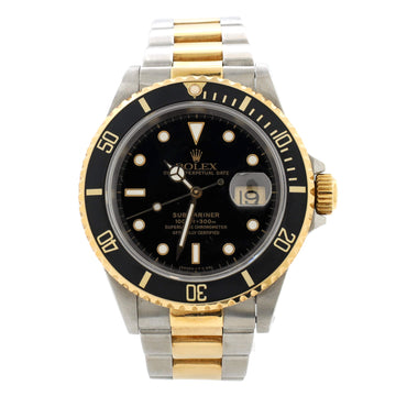 Rolex Oyster Perpetual Submariner Date Automatic Watch Stainless Steel with Yellow Gold 40
