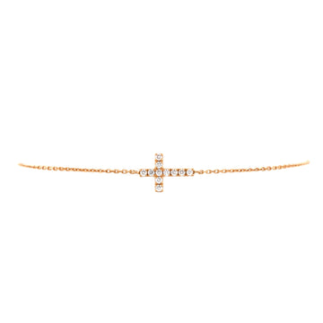 Cartier Symbols Cross Bracelet 18K Rose Gold with Diamonds