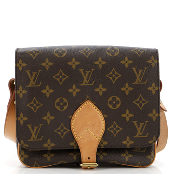 Louis Vuitton Cartouchiere Handbag Monogram Canvas MM