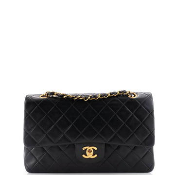 Chanel Vintage Classic Double Flap Bag Quilted Lambskin Medium