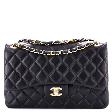 Chanel Classic Double Flap Bag Quilted Lambskin Jumbo
