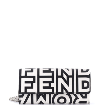 Fendi x Marc Jacobs Wallet on Chain Printed Leather