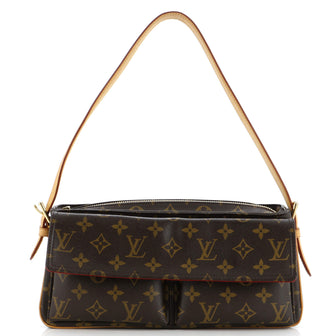 Louis Vuitton Viva Cite Handbag Monogram Canvas MM