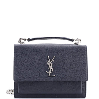 Saint Laurent Sunset Crossbody Bag Leather Medium