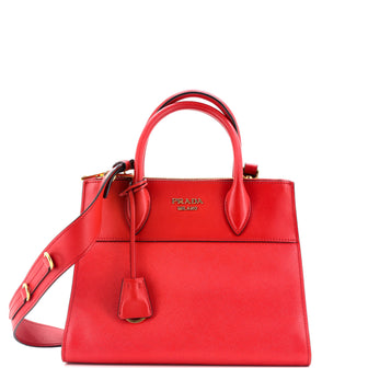 Prada Paradigme Tote Saffiano with City Calf Small