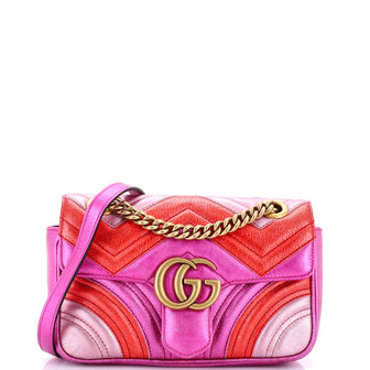 Gucci GG Marmont Flap Bag Matelasse Leather Small