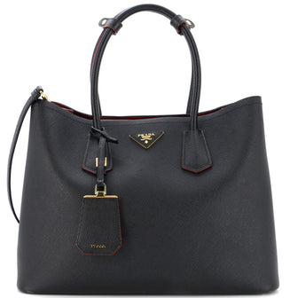 Prada Cuir Double Tote Saffiano Leather Large