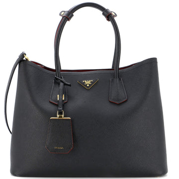 Prada Cuir Double Tote Saffiano Leather Large