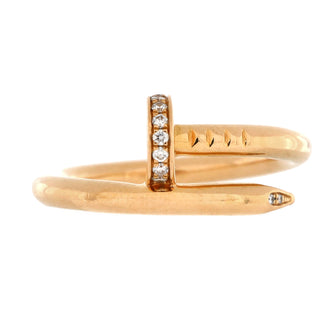 Cartier Juste un Clou Ring 18K Rose Gold and Diamonds