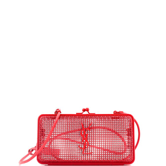 Saint Laurent Monogram Evening Cage Minaudiere Metal with Leather