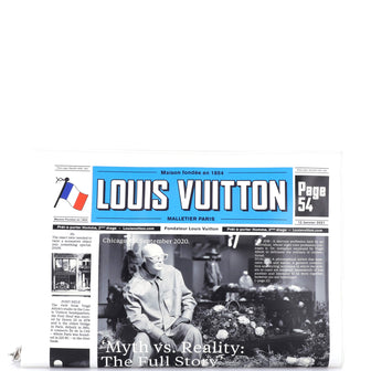 Louis Vuitton Newspaper Pouch Printed Leather
