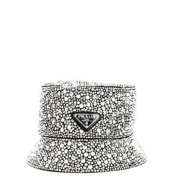Prada Bucket Hat Crystal Embellished Satin