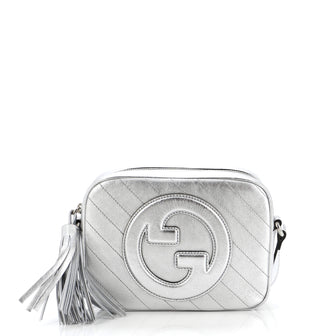 Gucci Blondie NM Camera Shoulder Bag Diagonal Quilted Leather Small