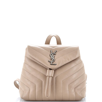 Saint Laurent LouLou Backpack Matelasse Chevron Leather Small