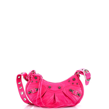 Balenciaga Le Cagole Giant Studs Shoulder Bag Leather XS