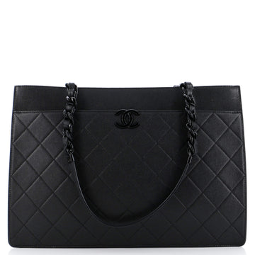 Chanel My Everything Tote Quilted Caviar Large
