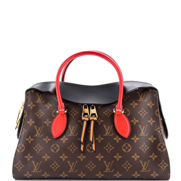 Louis Vuitton Tuileries Handbag Monogram Canvas with Leather
