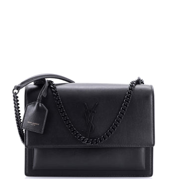 Saint Laurent Sunset Crossbody Bag Leather Medium