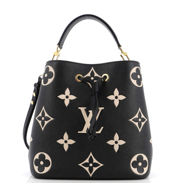Louis Vuitton NeoNoe Handbag Bicolor Monogram Empreinte Giant MM