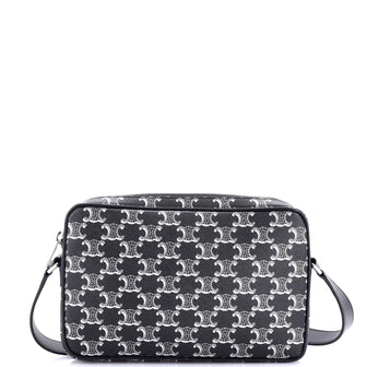 Celine Messenger Bag Triomphe Coated Canvas Medium